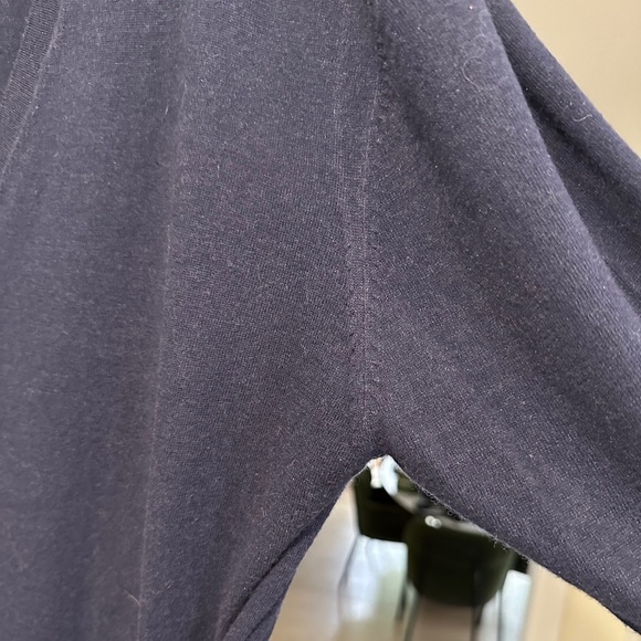 Thakoon Navy Sweater Dress with "Sleeve Tie" Detail at Waist - Size XL - Picture 8 of 14